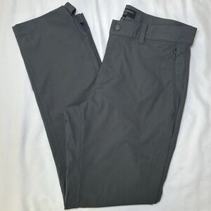 Banana Republic Men's Gray Aiden Hybrid Slim Fit Chino Pants Size 33x32 trousers